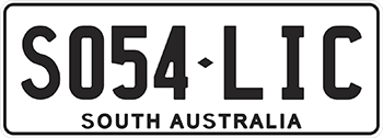 Standard Issue Registration Plate